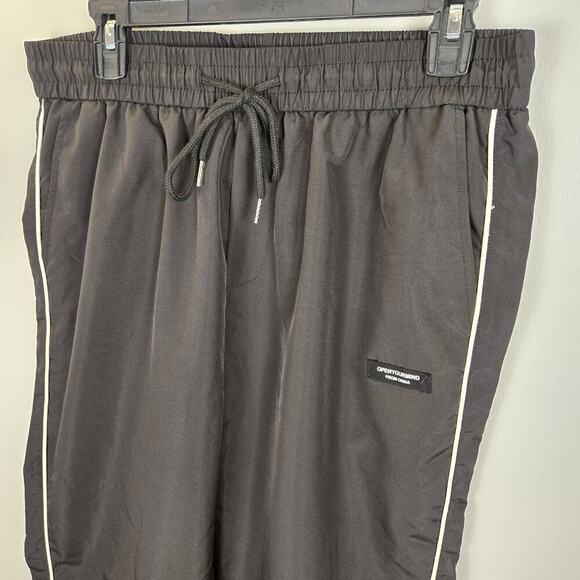 Mens STAR Graphic Print Drawstring Waist Cargo Pants Loose Fit WHIMSIGOTH Grunge - Picture 4 of 9